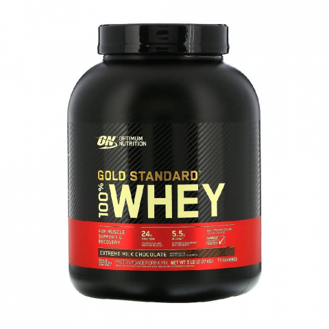 Whey - Proteina din zer, Optimum Nutrition, 100% Whey Gold Standard, 2.27kg, pudra proteica