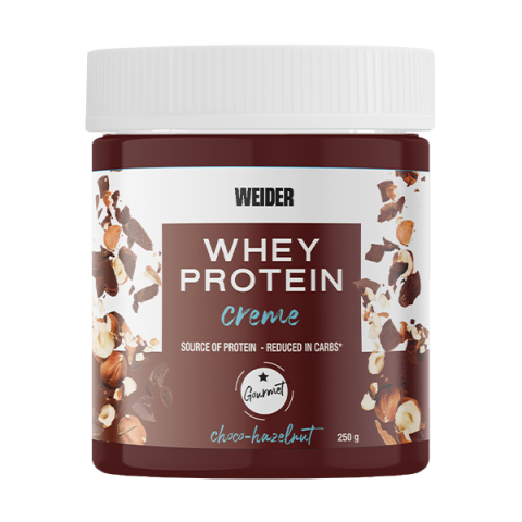 Gustari si bauturi proteice - Crema proteica tartinabila, Weider, Whey protein choco creme, borcan de 250 de grame