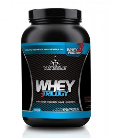 Concentrat - Concentrat proteic, Vitabolic, Whey 3 Trilogy, 900 de grame, pudra proteica