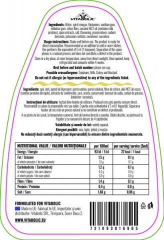 Sos, Vitabolic, ZERO Sauce, 425 ml [2]