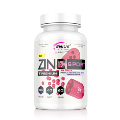 Vitamine si minerale - Zinc, Genius Nutrition, Zinc Sport, 60 de tablete