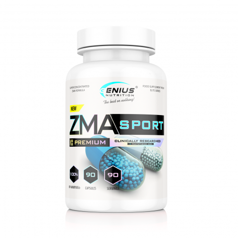 Magneziu - Zinc + Magneziu, Genius Nutrition, ZMA Sport, 90 de capsule