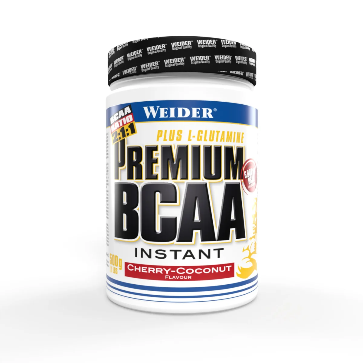 Aminoacizi cu catena ramificata, Weider, Premium BCAA Powder, 500 de grame, pudra Cherry-Coconut