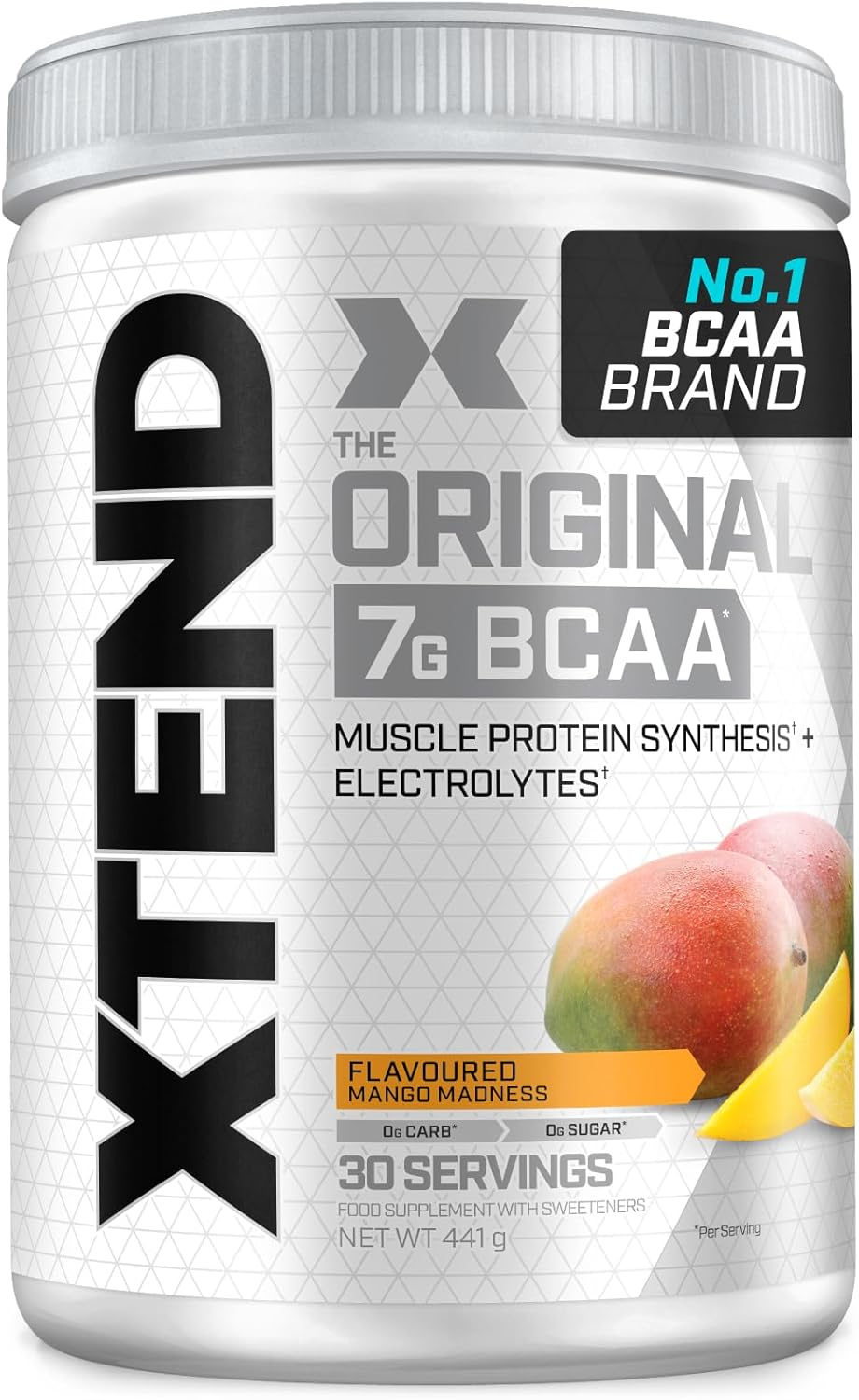 Aminoacizi, Xtend, Original 7g BCAA, 30 de serviri, pudra Mango