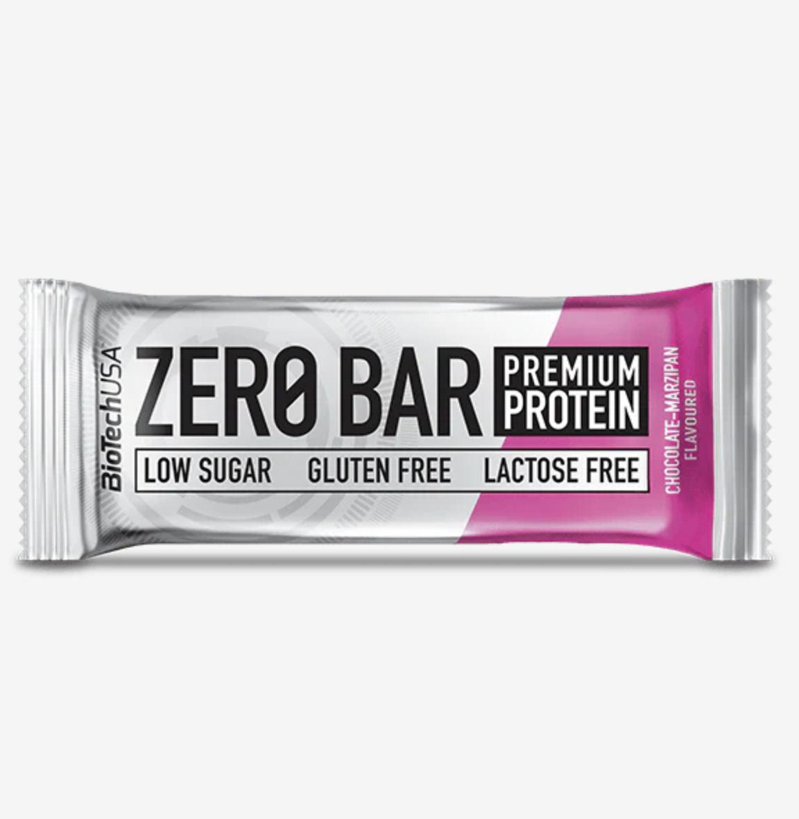 Baton proteic, Biotech USA, Zero Bar, 50 de grame Chocolate Marzipan