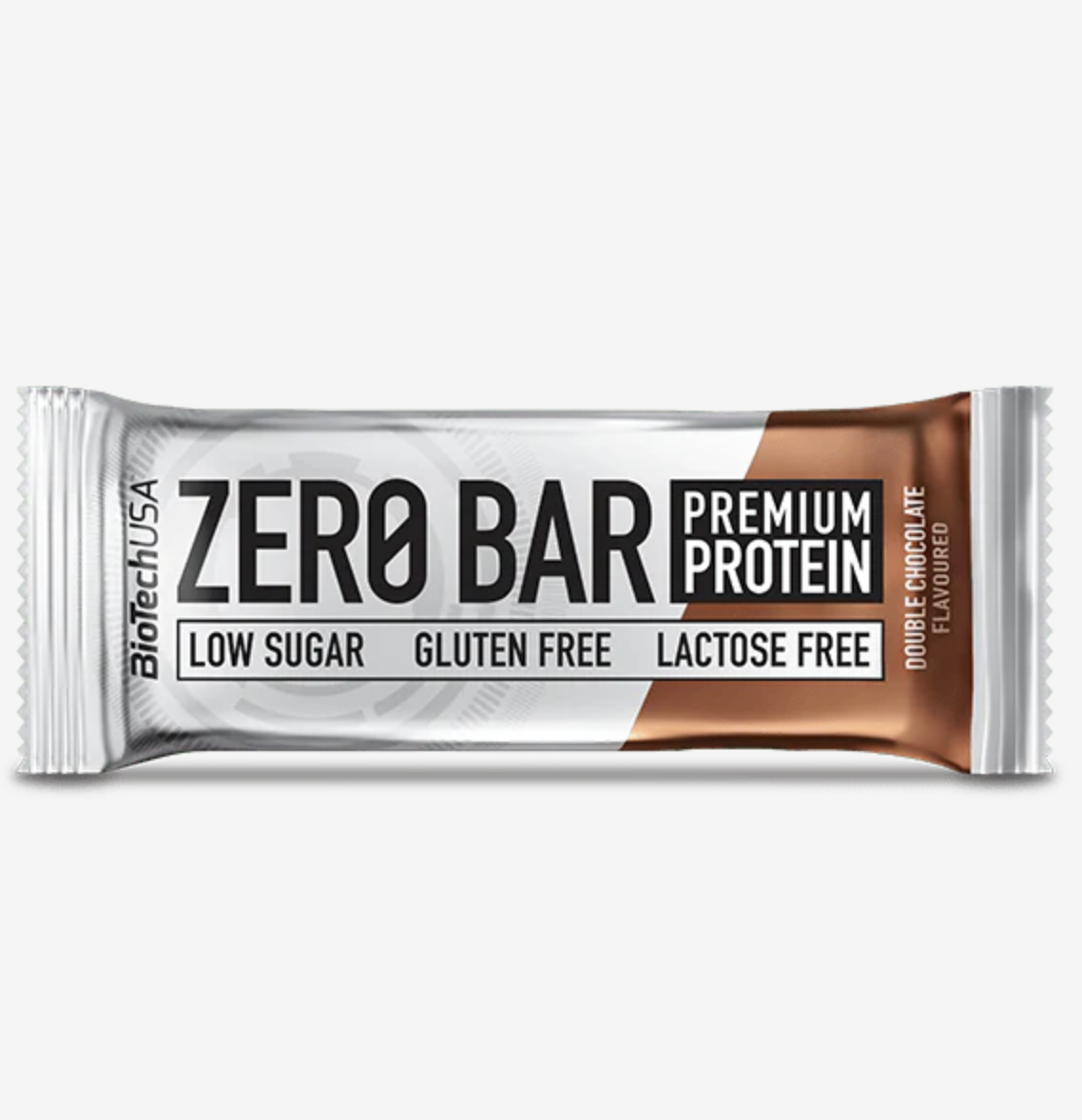 Baton proteic, Biotech USA, Zero Bar, 50 de grame Double Chocolate