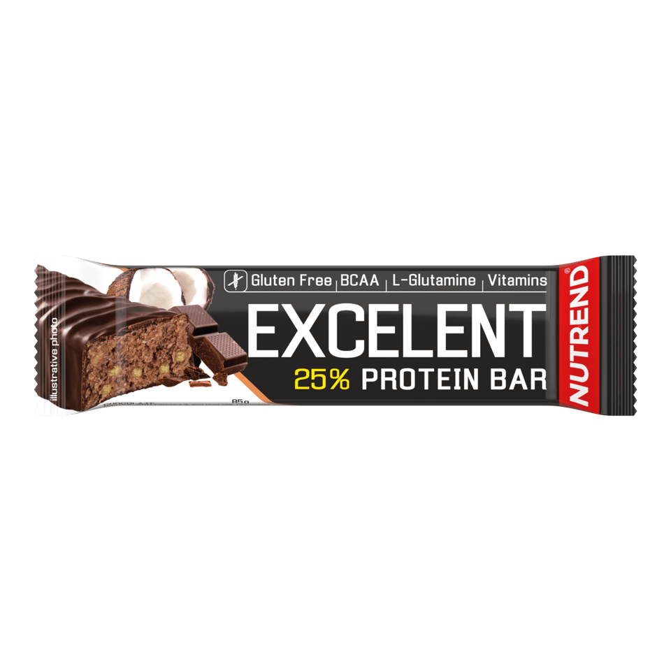 Baton proteic, Nutrend, Excelent protein bar, 85 de grame Chocolate Coconut