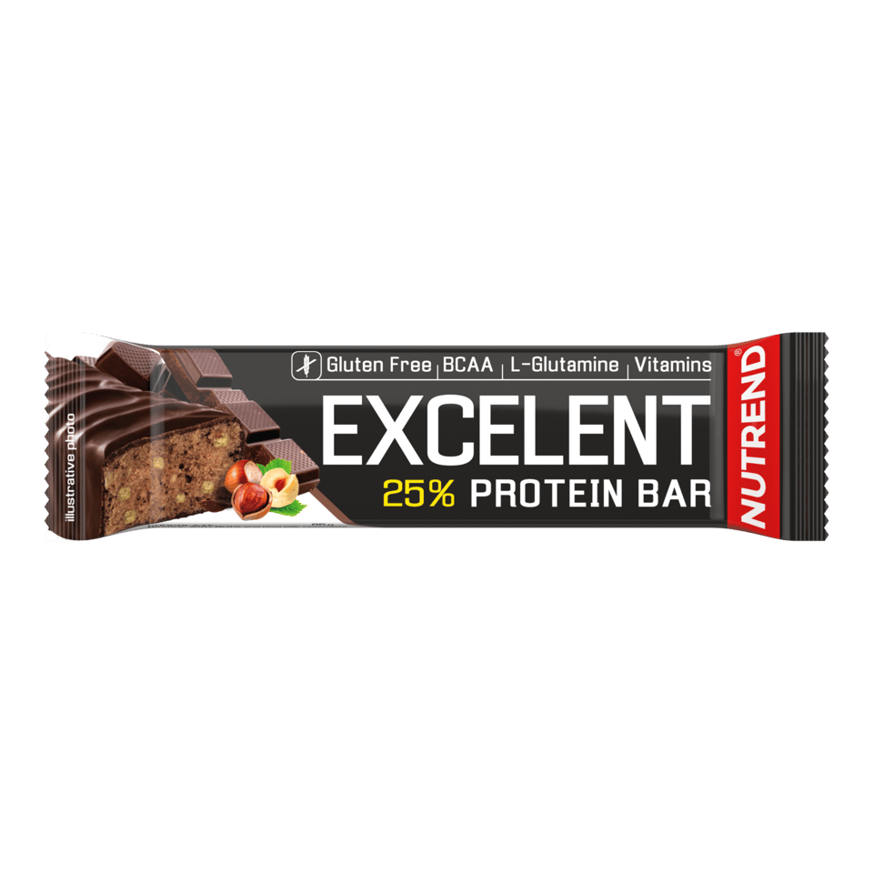 Baton proteic, Nutrend, Excelent protein bar, 85 de grame Chocolate with Nuts
