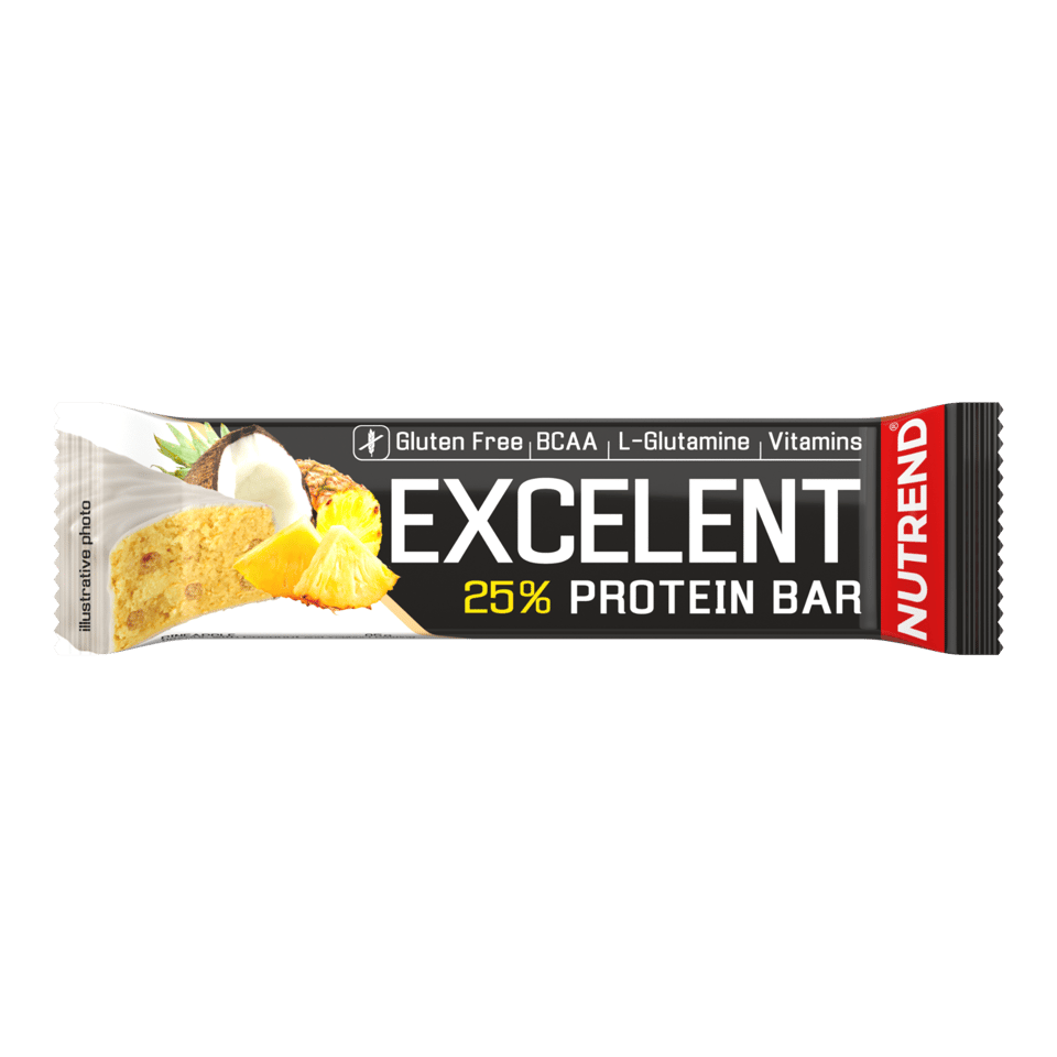 Baton proteic, Nutrend, Excelent protein bar, 85 de grame Pineapple Coconut