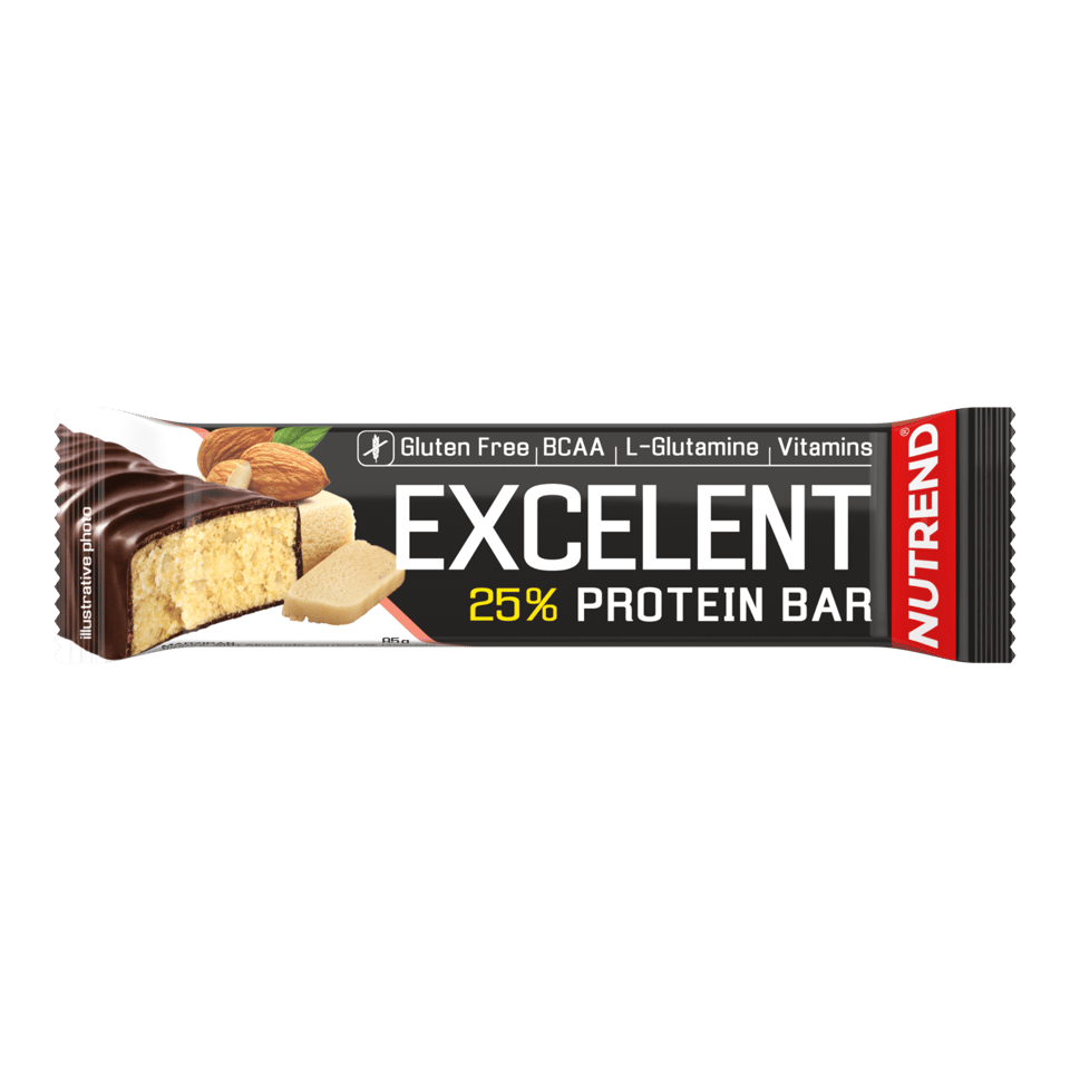 Baton proteic, Nutrend, Excelent protein bar, 85 de grame Marzipan and Almond