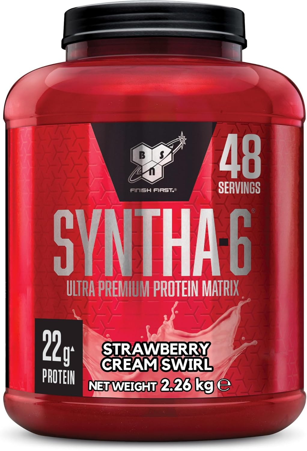 Blend proteic, BSN, Syntha-6 Protein Matrix, 2.26kg, pudra Strawberry Cream Swirl