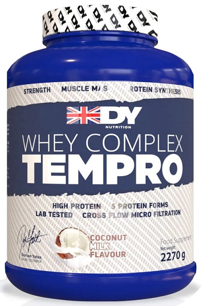 Blend proteic, DY Nutrition, Whey Complex Tempro, 2.27kg, pudra Lapte de Cocos