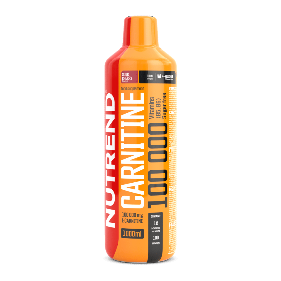 Carnitina lichida, Nutrend, Carnitine 100000, bidon de 1 litru Sour Cherry