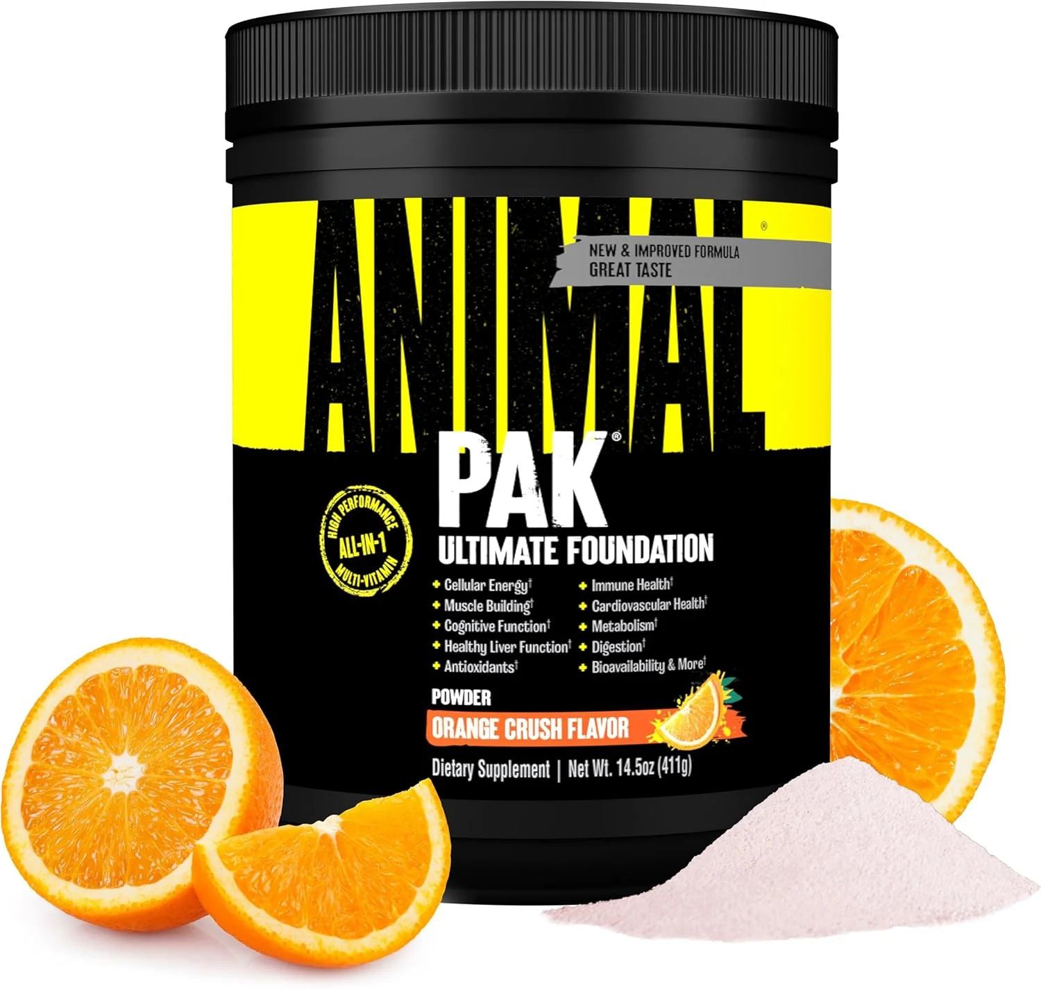 Complex de vitamine, Universal, Animal Pak, 400 grame, pudra Orange