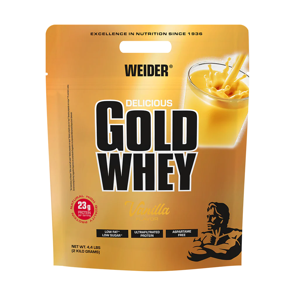 Concentrat proteic, Weider, Gold Whey, 2kg, pudra proteica Vanilla