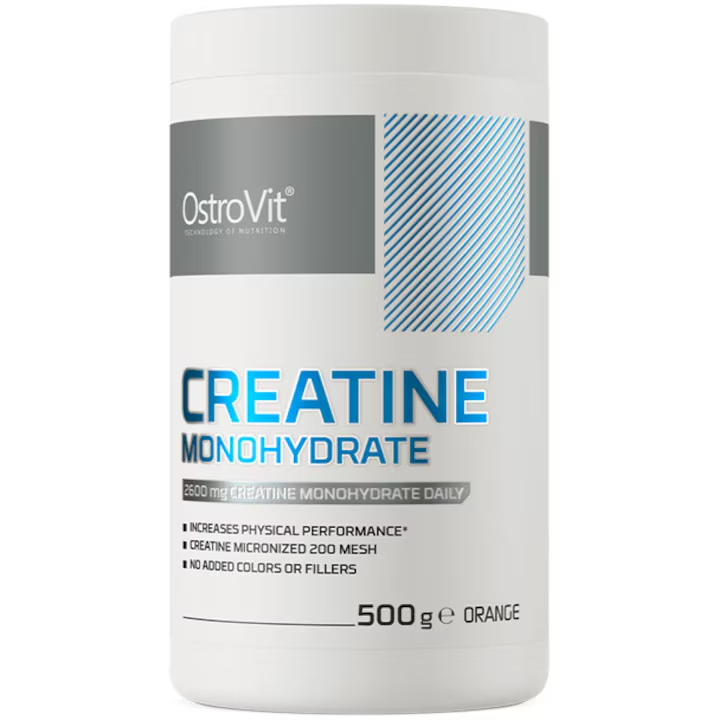 Creatina monohidrat, Ostrovit, Creatine monohydrate, 500 de grame, pudra Orange