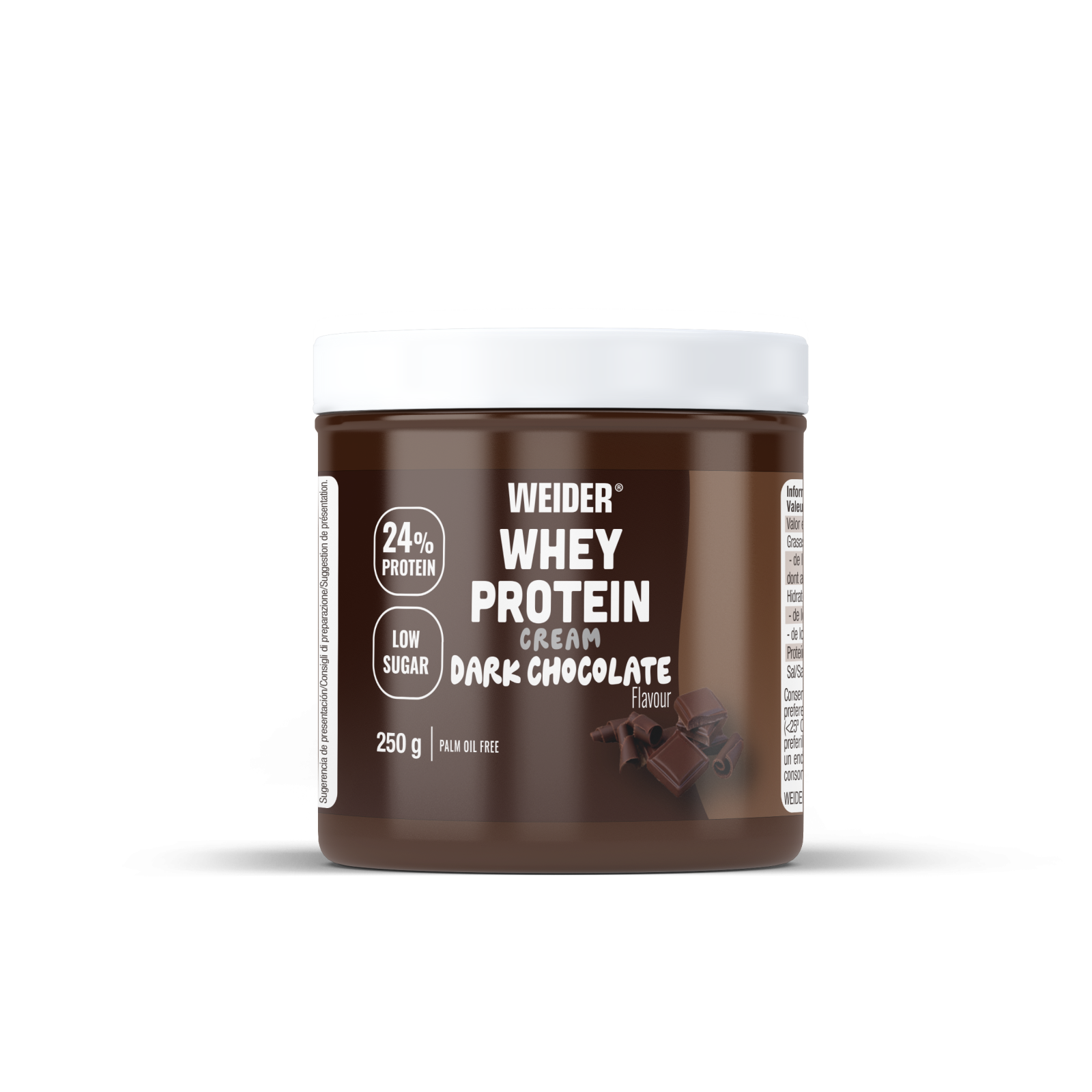 Crema proteica, Weider, Whey Protein Cream, borcan de 250 de grame Dark chocolate