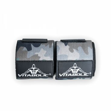 Fase elastice pentru incheieturi, Vitabolic, Heavy Duty Wrist Wraps Military Camo