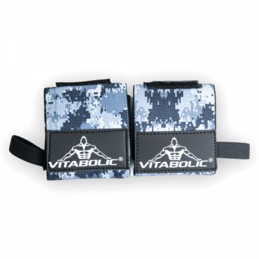 Fase elastice pentru incheieturi, Vitabolic, Heavy Duty Wrist Wraps Grey Camo