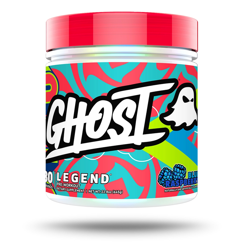 Pre-Workout, Ghost, Legend, 420 de grame, pudra Blue Raspberry