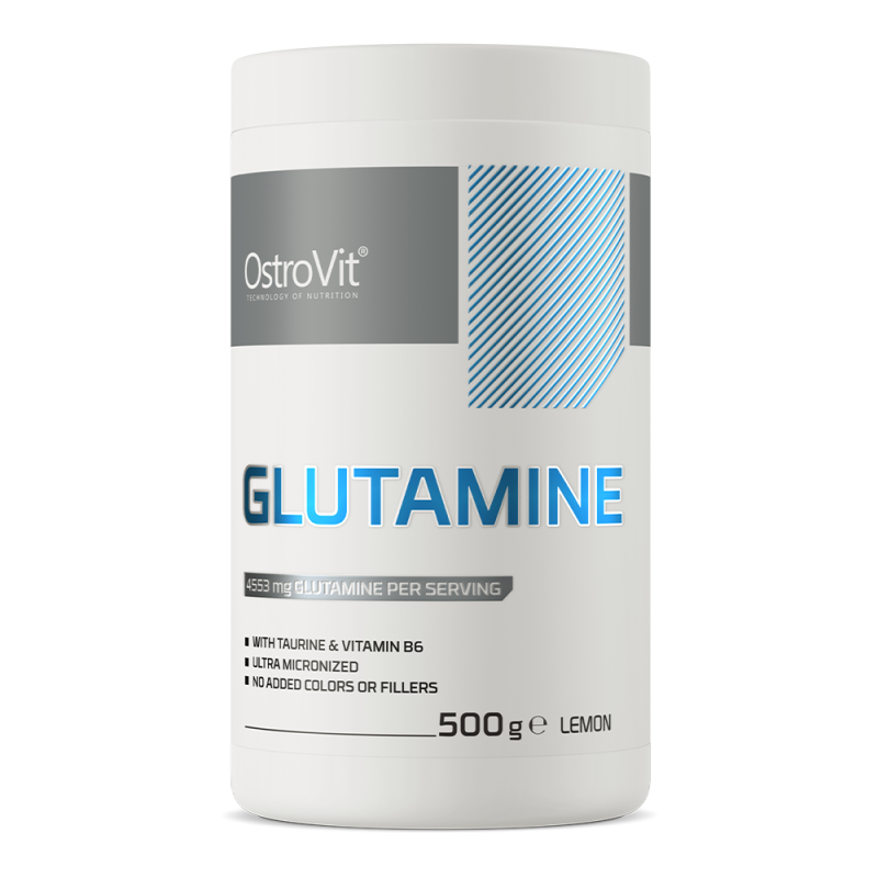Glutamina, OstroVit, Glutamine, 500 de grame, pudra Lemon