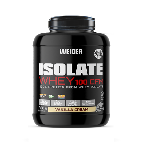 Izolat proteic, Weider, Isolate Whey 100 CFM, 908 grame, pudra proteica Vanilla Cream