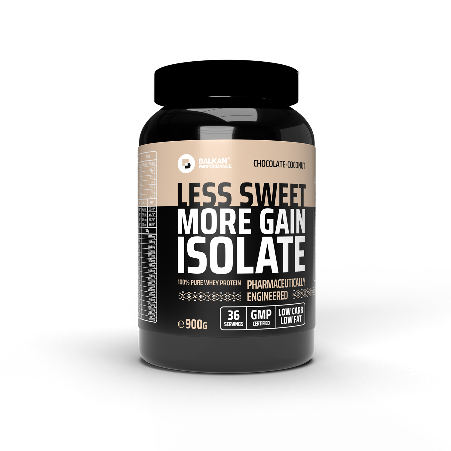 Izolat proteic, Balkan Pharmaceuticals, 100% Pure Whey Isolate, 900 grame, pudra proteica Chocolate Coconut