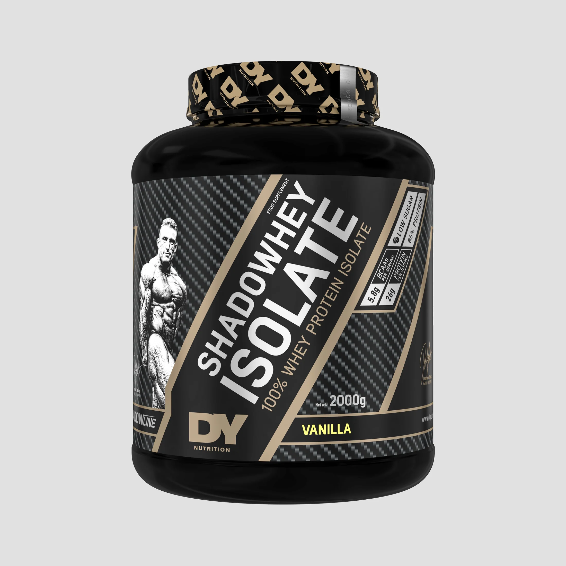 Izolat proteic din zer, DY Nutrition, Shadowhey Isolate, 2kg, pudra proteica Vanilie
