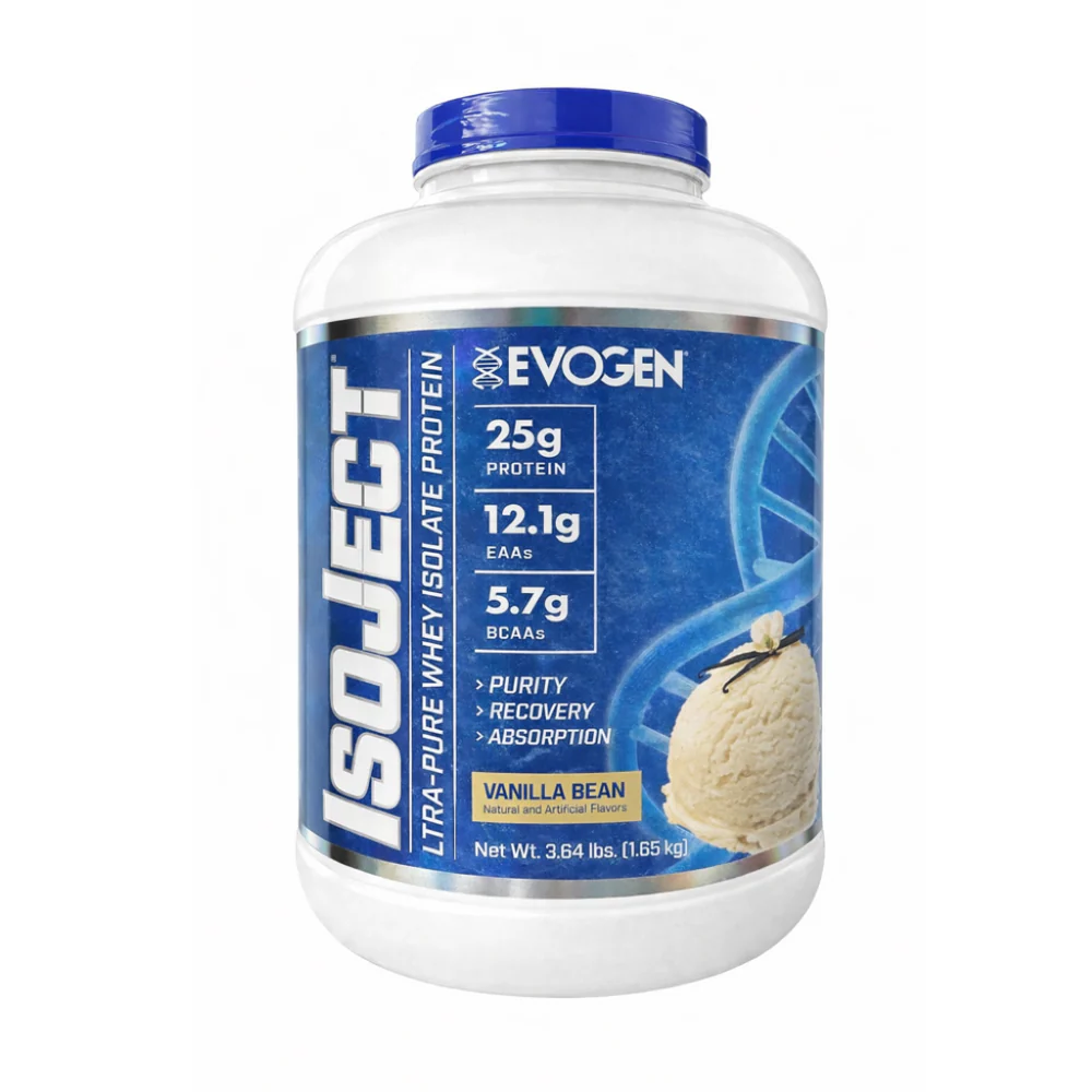 Izolat proteic, Evogen, IsoJect, 1.8kg, pudra proteica Vanilla Bean