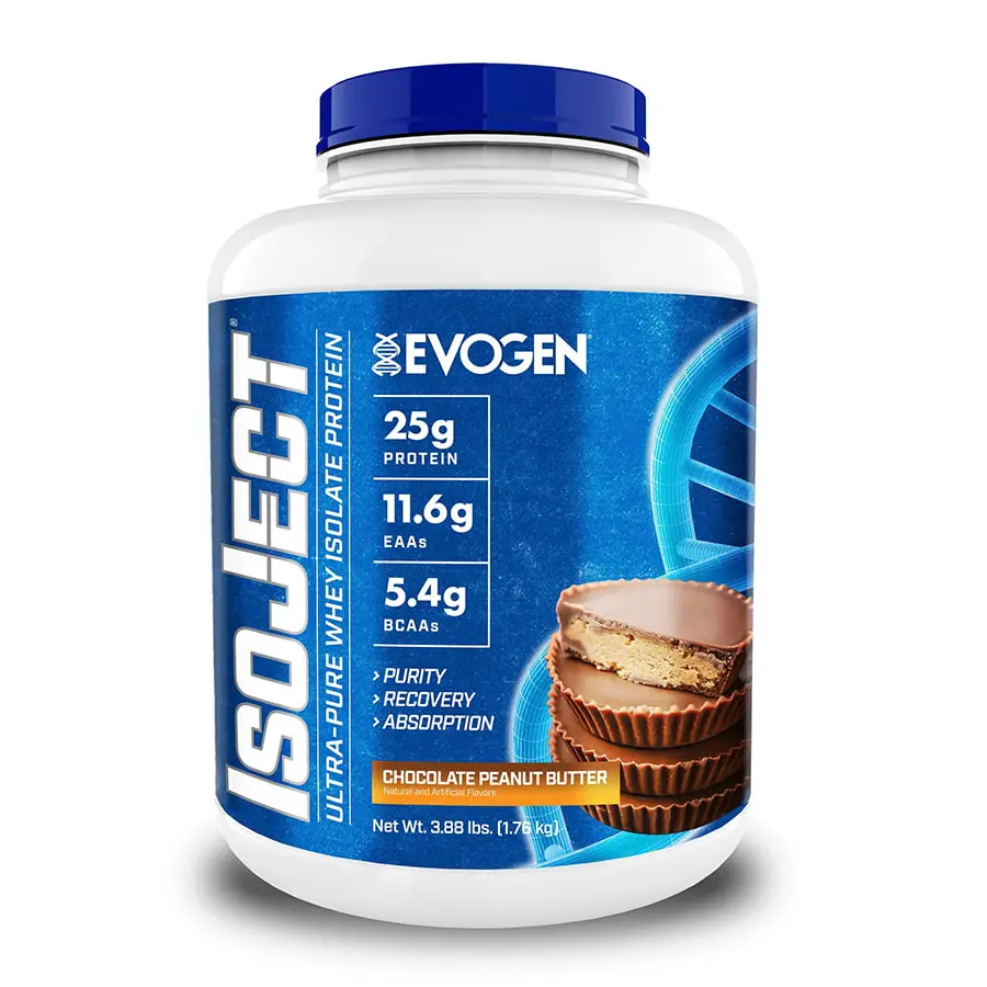 Izolat proteic, Evogen, IsoJect, 1.8kg, pudra proteica Chocolate Peanut Butter