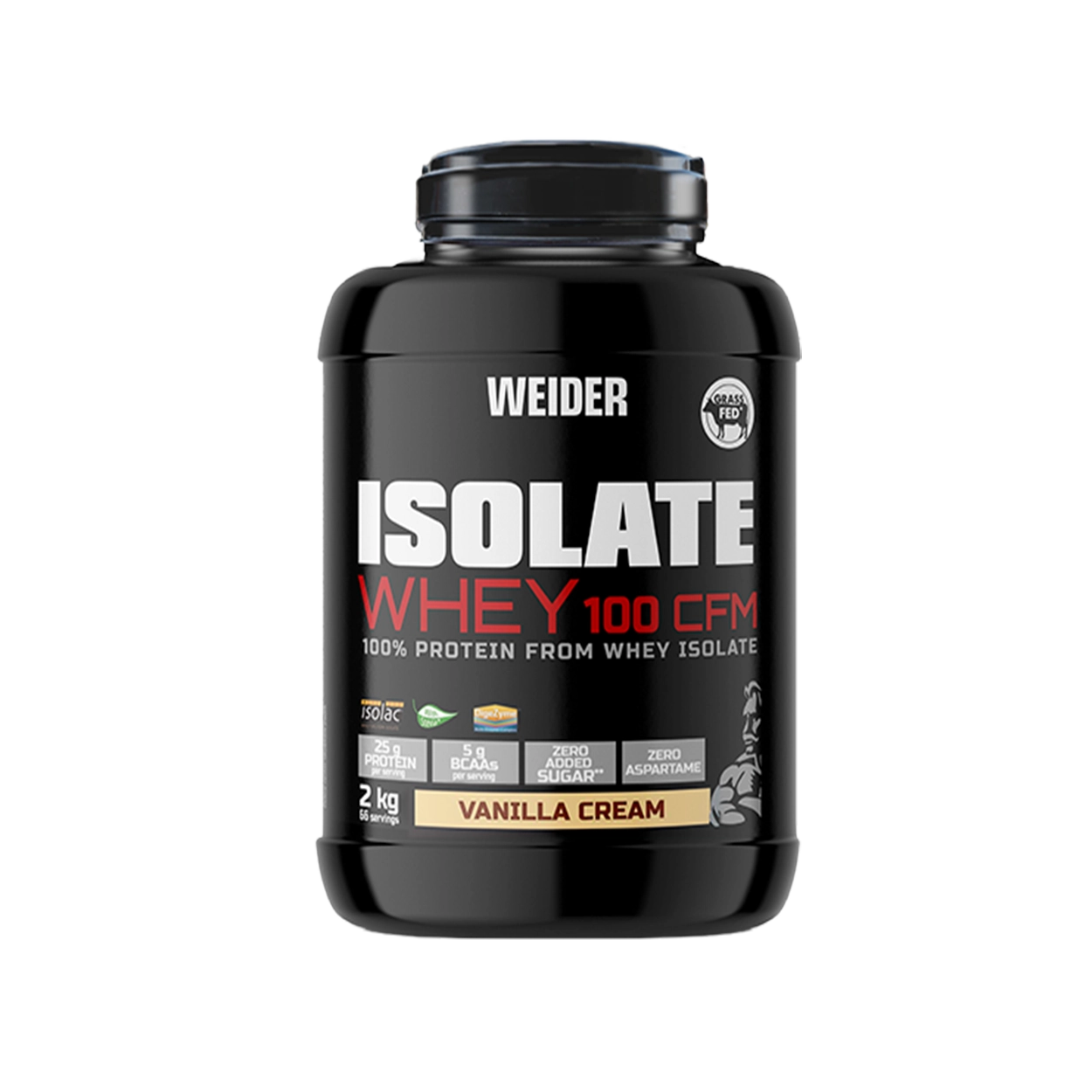 Izolat proteic, Weider, Isolate Whey 100 CFM, 2kg, pudra proteica Vanilla Cream