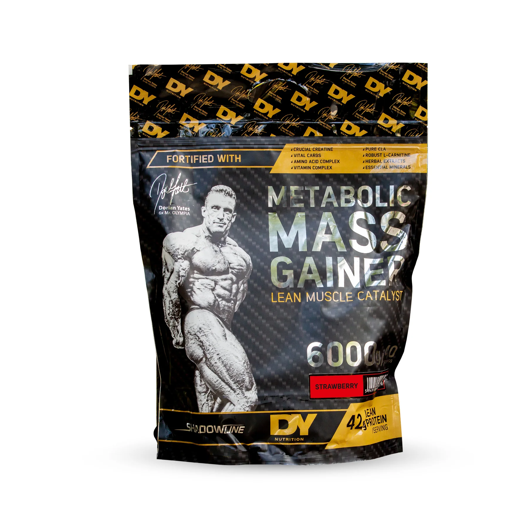Gainer, DY Nutrition, Metabolic Mass Gainer 6kg, pudra proteica Capsuni