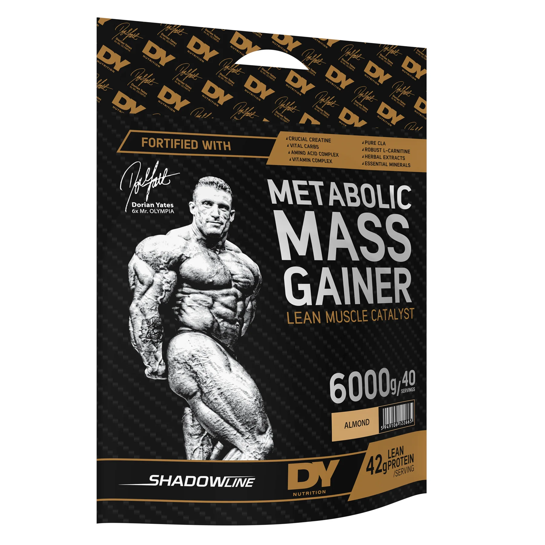 Gainer, DY Nutrition, Metabolic Mass Gainer 6kg, pudra proteica Migdale