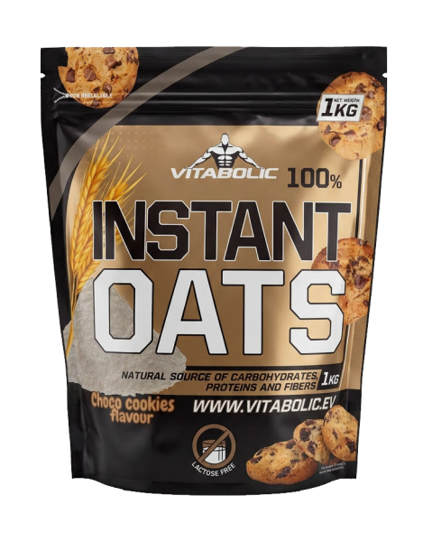 Ovaz instant, Vitabolic, Instant Oats, 1kg, pudra Choco cookies