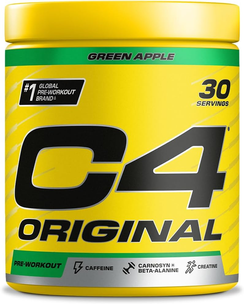 Pre-workout, Cellucor, C4 Original, 195 de grame, pudra Green Apple