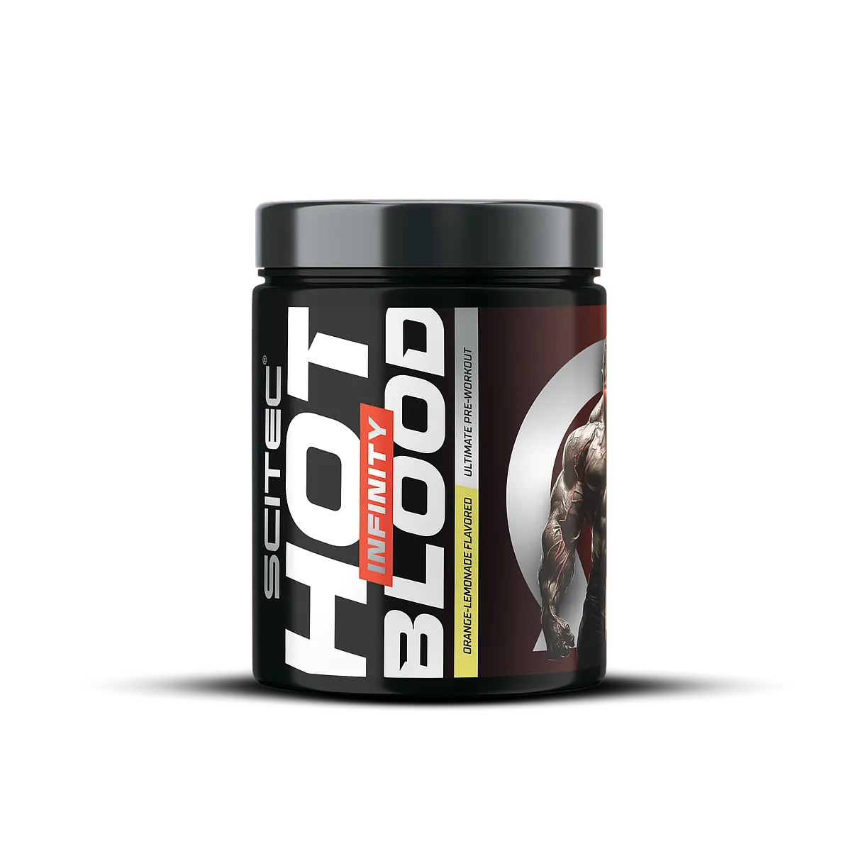 Pre-workout cu cofeina, Scitec Nutrition, Hot Blood Infinity, 350 de grame, pudra Orange-Lemonade