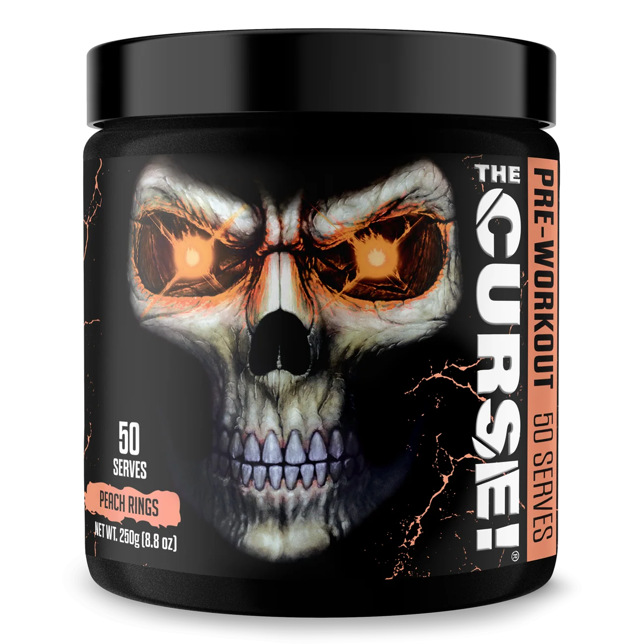 Pre-workout, JNX Sports, The Curse, 250 de grame, pudra Peach Rings