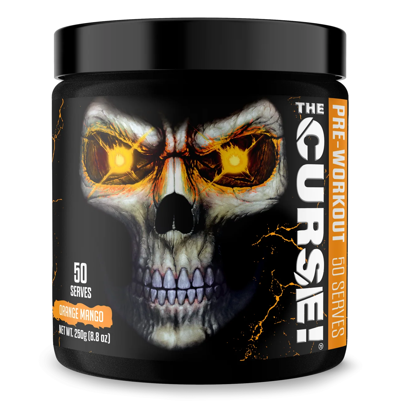 Pre-workout, JNX Sports, The Curse, 250 de grame, pudra Orange Mango