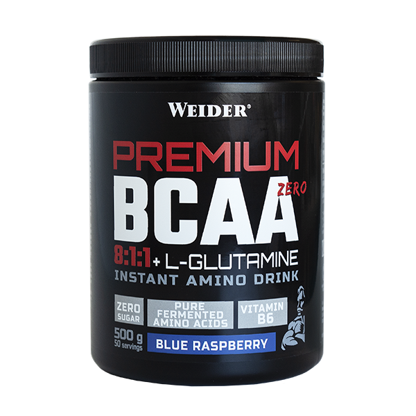 Aminoacizi, Weider, Premium BCAA 8:1:1 + L-Glutamine, 500 de grame, pudra Blue Raspberry