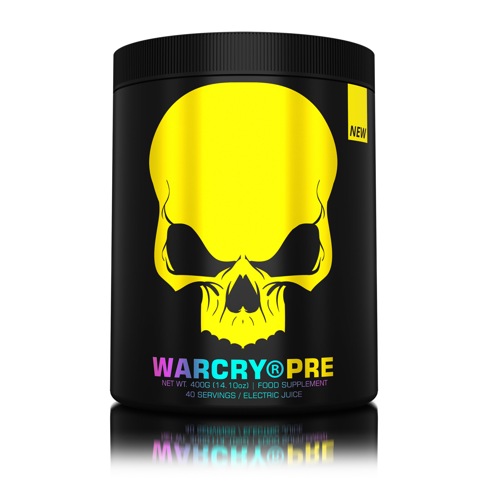 Pre-workout, Genius Nutrition, Warcry Pre, 400 de grame, pudra Electric Juice