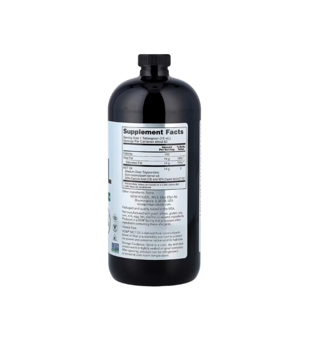MCT Oil Pure 946 ml - NOW Foods [2]
