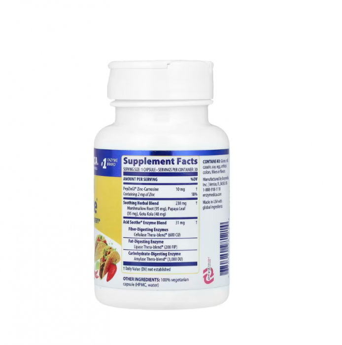 Acid Soothe 30 Capsule - Enzymedica [2]