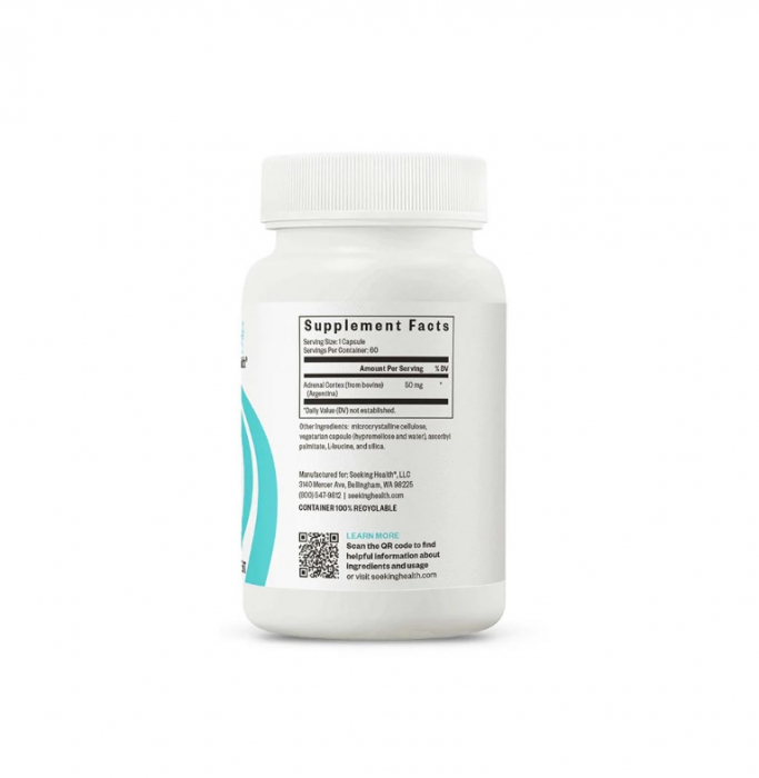 Adrenal Cortex 50mg 60 Capsule - Seeking Health [2]