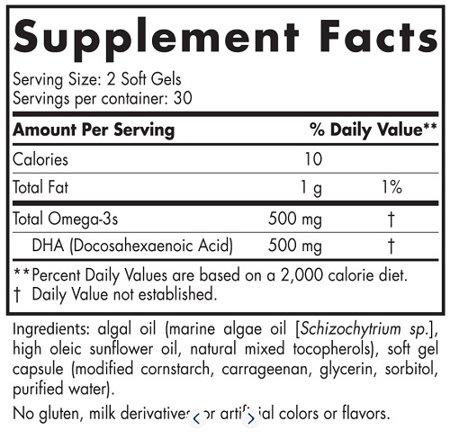 Algae DHA Omega-3 500mg - Nordic Naturals [2]