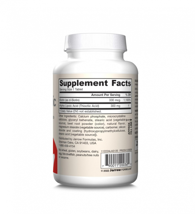 Alpha Lipoic Sustain with Biotin 120 tablete - Jarrow Formulas [2]