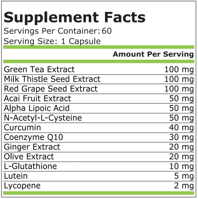 Antioxidant Complex 60 capsule - Pure Nutrition USA [2]
