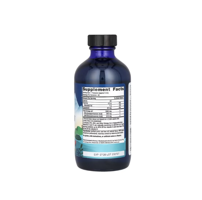 Arctic Cod Liver Oil 237ml Orange - Nordic Naturals [2]