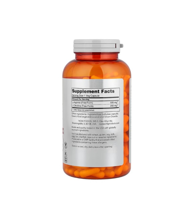 Arginine & Citrulline 240 capsule - NOW Foods [2]