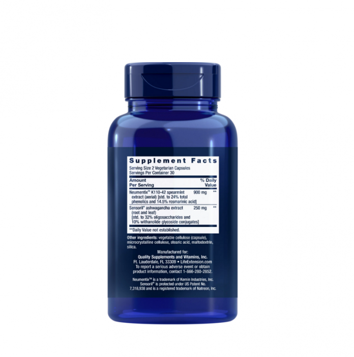 Ashwagandha Plus Calm & Focus 60 Capsule - Life Extension [2]