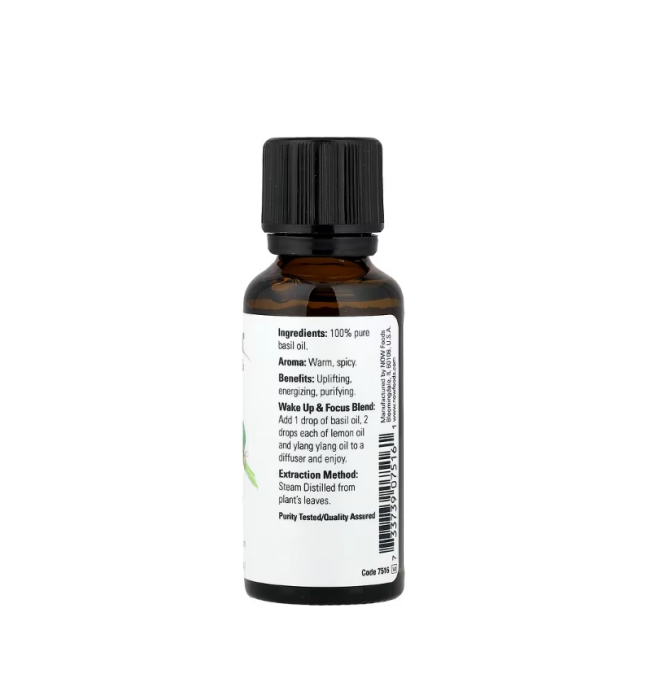 Basil Essential Oil 30 ml - NOW Foods [2]
